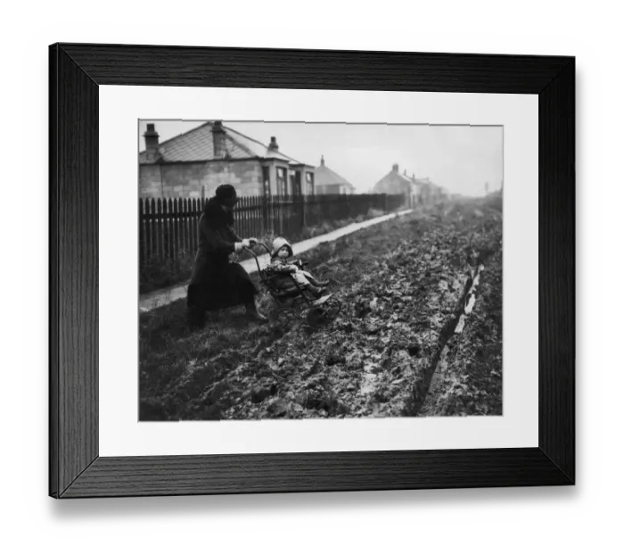 Framed Print : Muddy Pram Framed Print : Muddy Pram