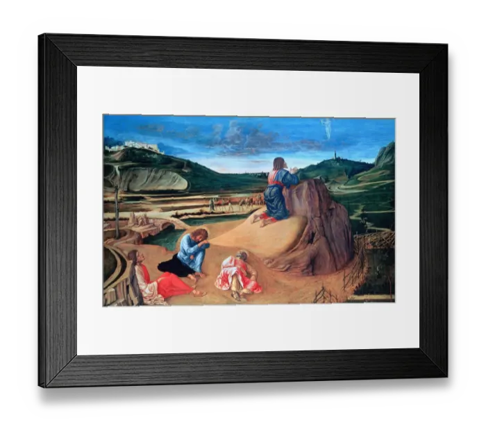 Framed Print : The Agony in the Garden (about 1458-60, Giovanni Bellini) Framed Print : The Agony in the Garden (about 1458-60, Giovanni Bellini)