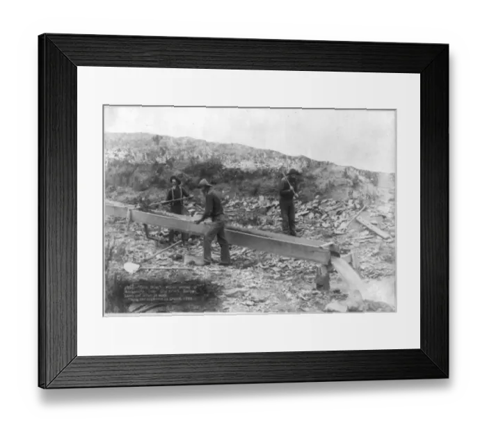 Framed Print : Placer Mining By Oldtimers Framed Print : Placer Mining By Oldtimers