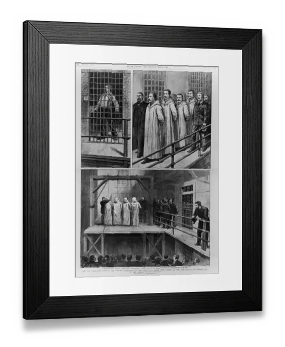 Framed Print : The Chicago Anarchists Framed Print : The Chicago Anarchists