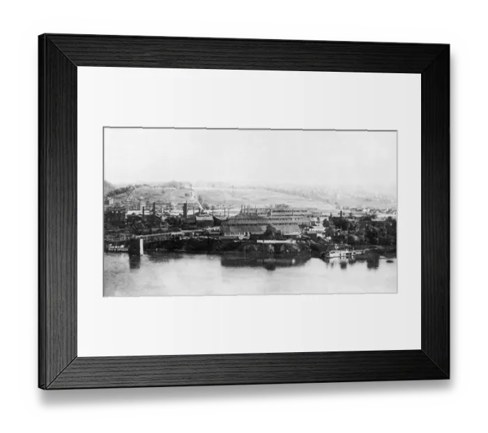 Framed Print : Homestead. A General View of Homestead, Pennsylvania circa 1892 Framed Print : Homestead. A General View of Homestead, Pennsylvania circa 1892