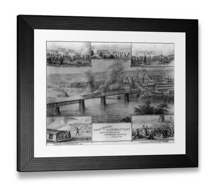 Framed Print : Battle of Homestead Framed Print : Battle of Homestead