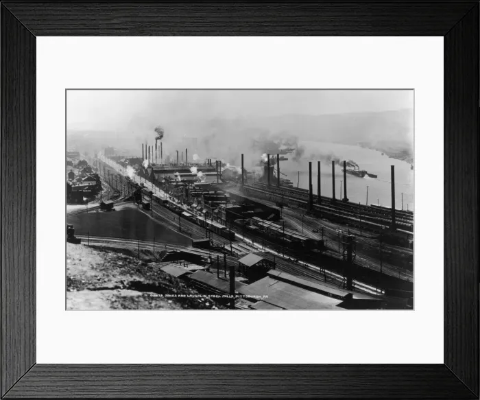 Framed Print : Steel Mills