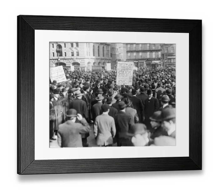 Framed Print : Strikers in Union Square