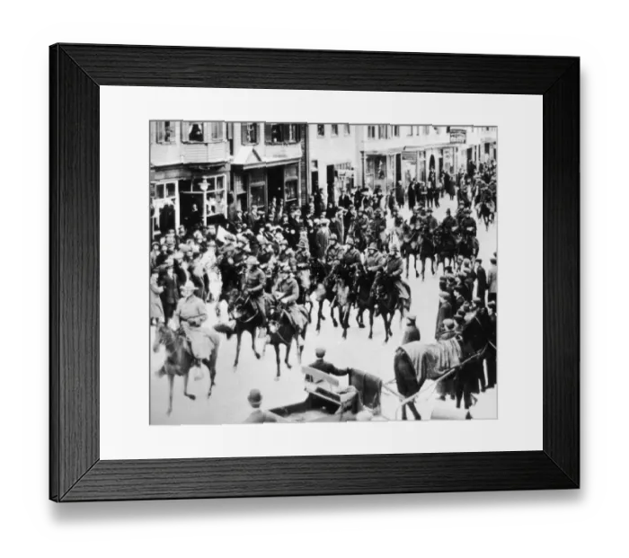 Framed Print : Military on Horses Framed Print : Military on Horses