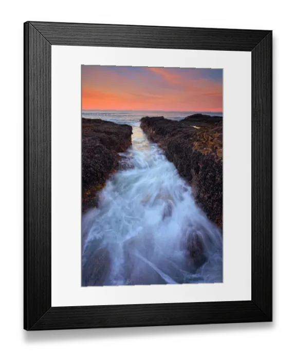 Framed Print : Central Oregon Coast