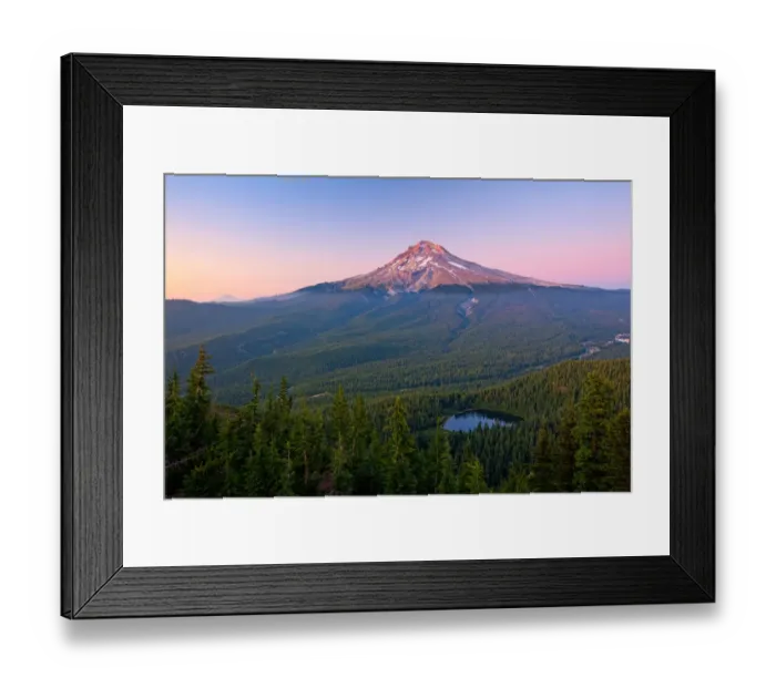 Framed Print : Mount hood and mirror lake Framed Print : Mount hood and mirror lake
