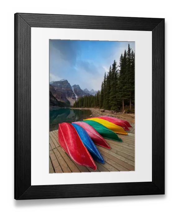 Framed Print : Banff Moraine Lake