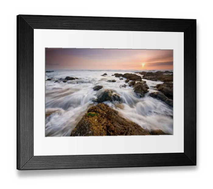 Framed Print : Lincoln City - Sunset Framed Print : Lincoln City - Sunset