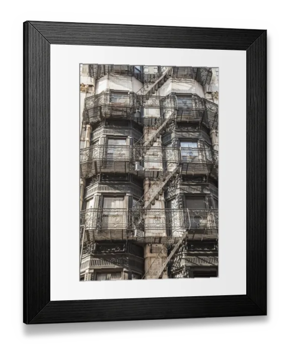 Framed Print : Building facade in Soho, New York Framed Print : Building facade in Soho, New York