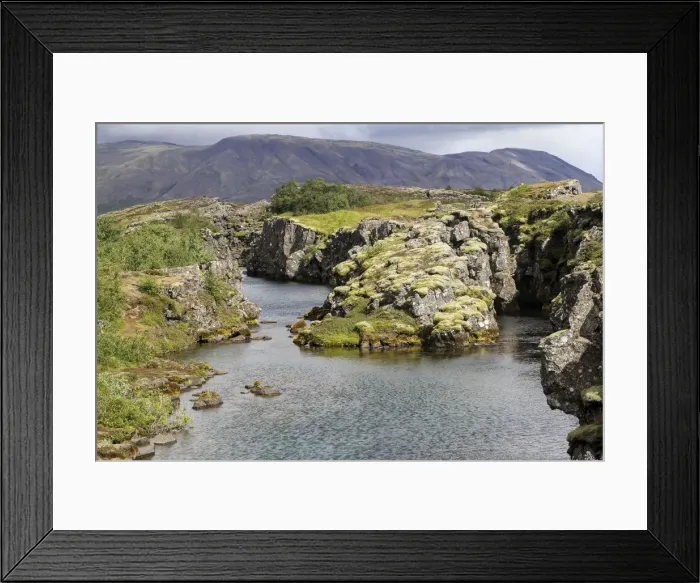 Framed Print : Silfra canyon in Thingvellir National Park Framed Print : Silfra canyon in Thingvellir National Park