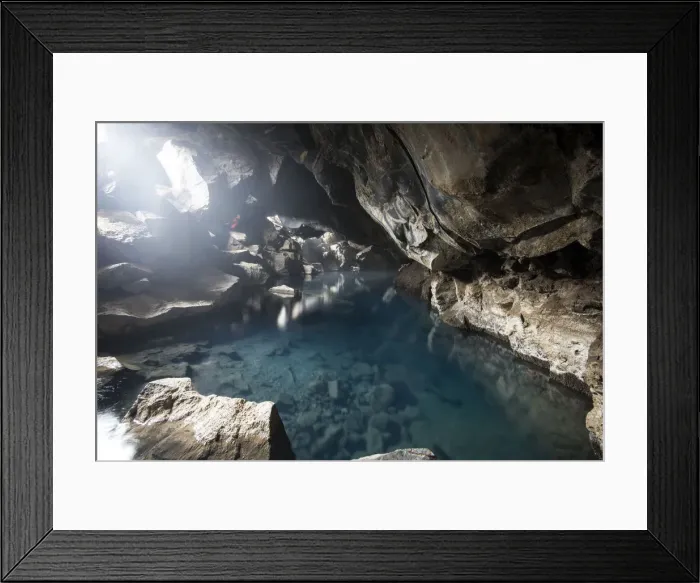 Framed Print : Grjótagjá Volcanic Cave Lake Framed Print : Grjótagjá Volcanic Cave Lake