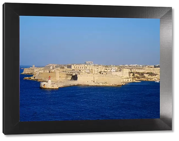 Fort Ricasoli at Dusk, Seen from Valletta, Malta