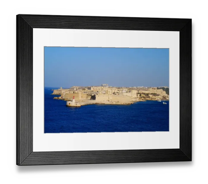 Framed Print : Fort Ricasoli at Dusk, Seen from Valletta, Malta Framed Print : Fort Ricasoli at Dusk, Seen from Valletta, Malta