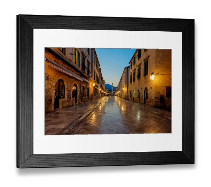 Framed Print : Stradun Dubrovnik Framed Print : Stradun Dubrovnik