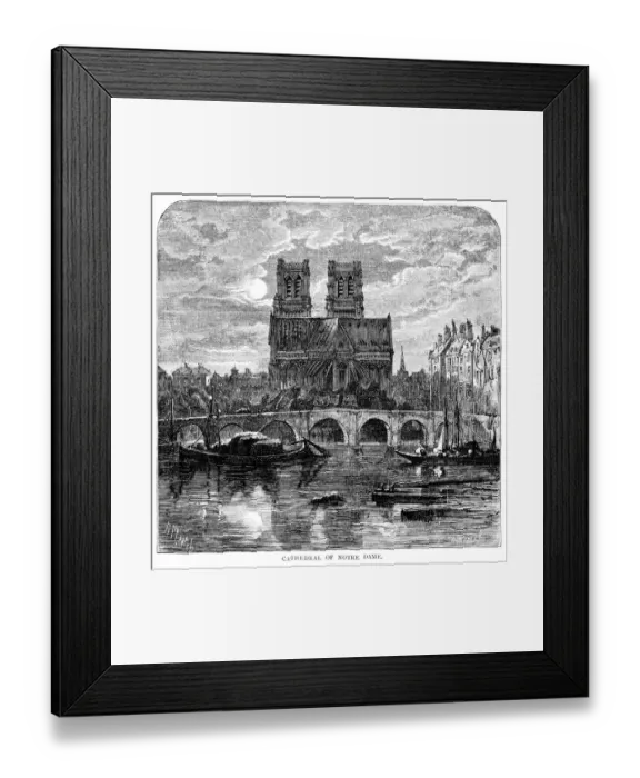 Framed Print : Cathedral of Notre-Dame, Paris, France Framed Print : Cathedral of Notre-Dame, Paris, France