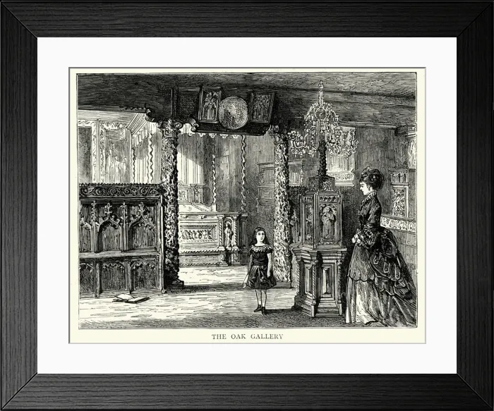Framed Print : Oak Gallery at Hauteville House St. Peter Port in Guernsey Framed Print : Oak Gallery at Hauteville House St. Peter Port in Guernsey