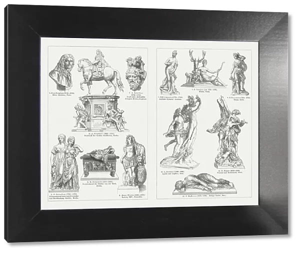 French, German, and Italian sculpures, wood engravings, published in 1897
