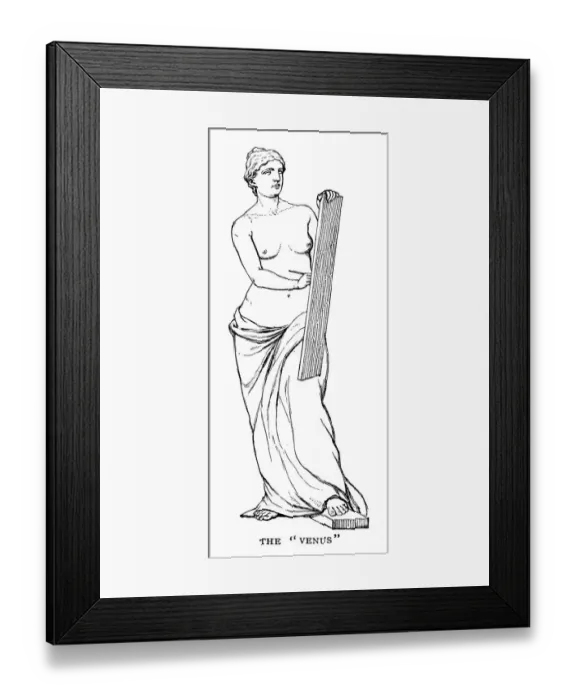 Framed Print : The Venus - Scanned 1882 Engraving Framed Print : The Venus - Scanned 1882 Engraving