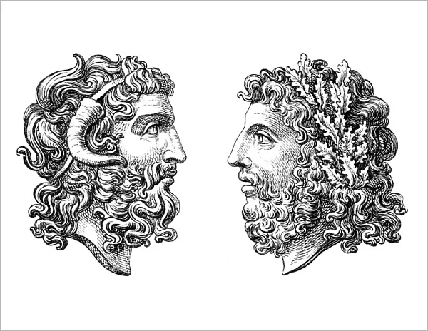Greek roman Goddess Zeus and Jupiter