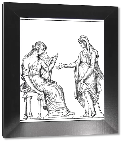 Paris and Helena, two figures of Greek mythology