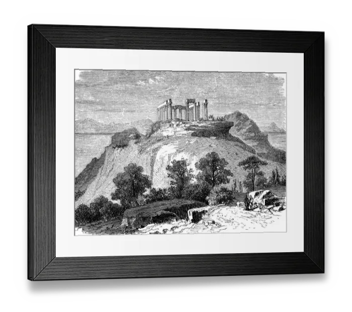 Framed Print : Ruins of the Athene temple in Regina Framed Print : Ruins of the Athene temple in Regina