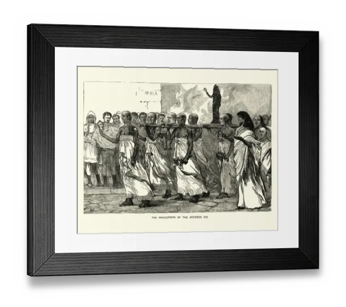 Framed Print : Ancient Roman procession of the Goddess Isis, Pompeii Framed Print : Ancient Roman procession of the Goddess Isis, Pompeii