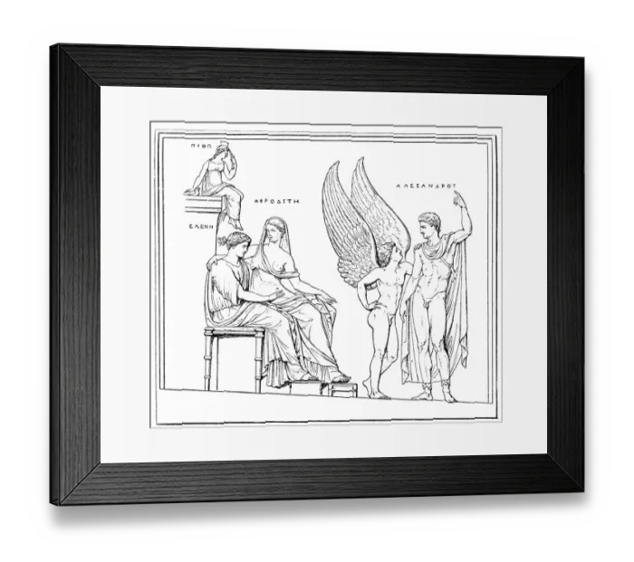 Framed Print : Helena, daughter of Zeus, in preparation for kidnapping Framed Print : Helena, daughter of Zeus, in preparation for kidnapping