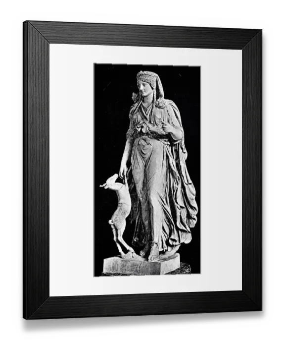 Framed Print : Artemis, Greek goddess of the hunt, the forest and the moon and the guardian of women and children Framed Print : Artemis, Greek goddess of the hunt, the forest and the moon and the guardian of women and children