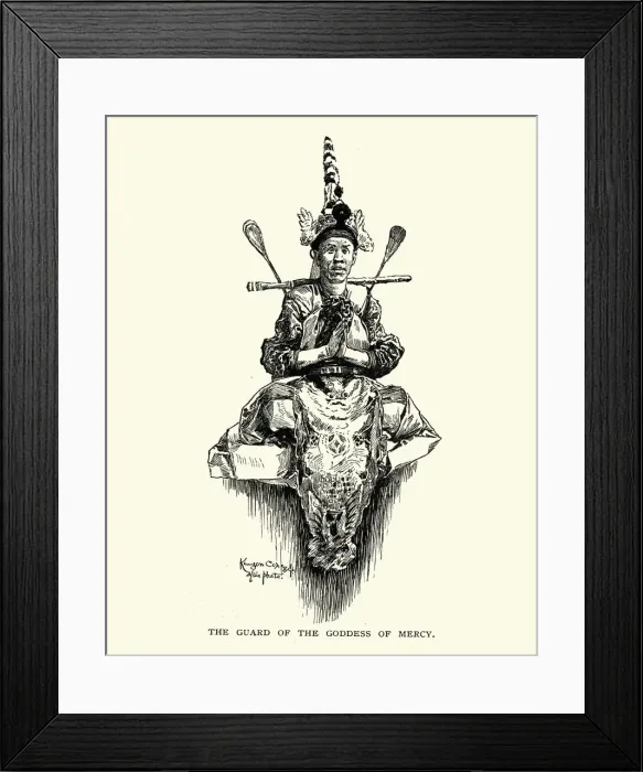 Framed Print : Guard of the Goddess of Mercy, 19th Century Framed Print : Guard of the Goddess of Mercy, 19th Century