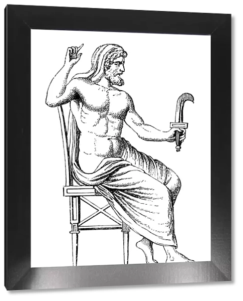 Greek goddess Cronos o Kronos god of time