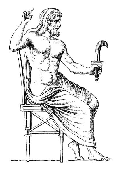 Greek goddess Cronos o Kronos god of time