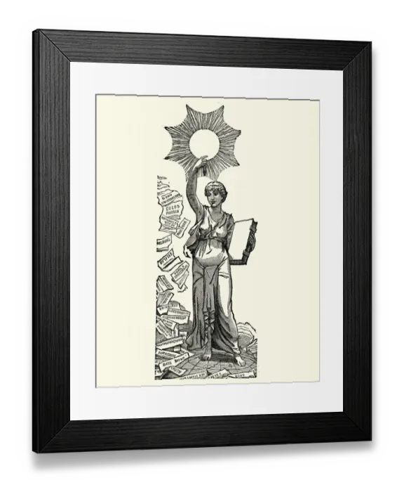 Framed Print : Liberty holding the torch of enlightenment Framed Print : Liberty holding the torch of enlightenment