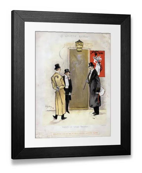 Framed Print : Stage Door Johnnies Framed Print : Stage Door Johnnies