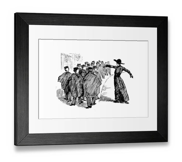 Framed Print : Antique illustration by Randolph Caldecott: Priest Framed Print : Antique illustration by Randolph Caldecott: Priest