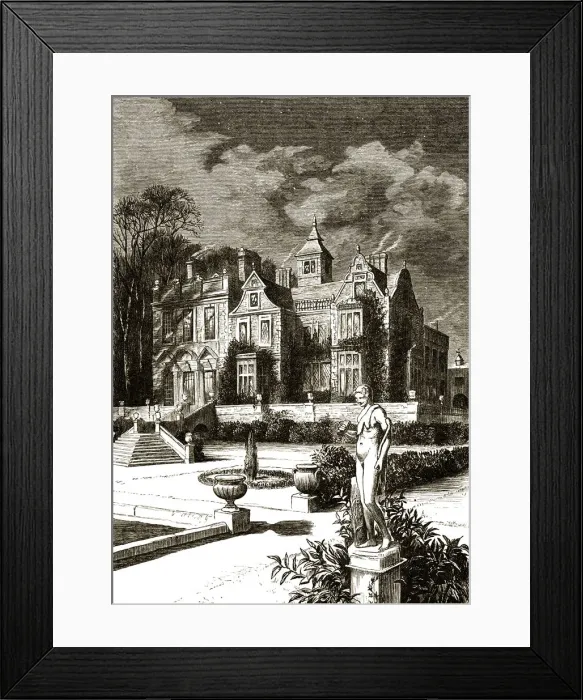 Framed Print : Old mansion in winter Framed Print : Old mansion in winter