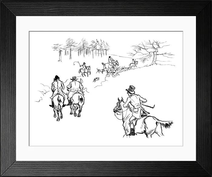 Framed Print : Huntsmen and hounds Framed Print : Huntsmen and hounds