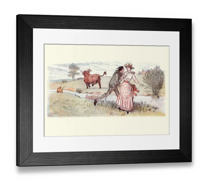 Framed Print : Randolph Caldecott (1846-1886) Illustrations Framed Print : Randolph Caldecott (1846-1886) Illustrations