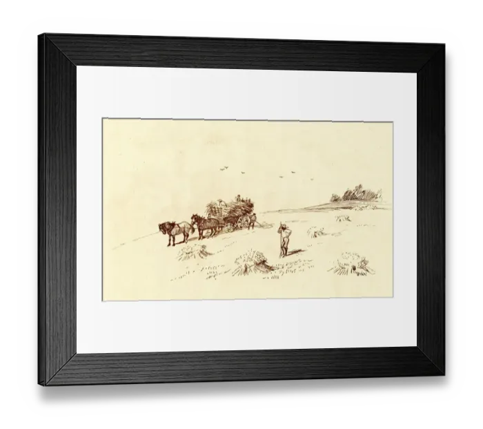 Framed Print : The Hay Meadow