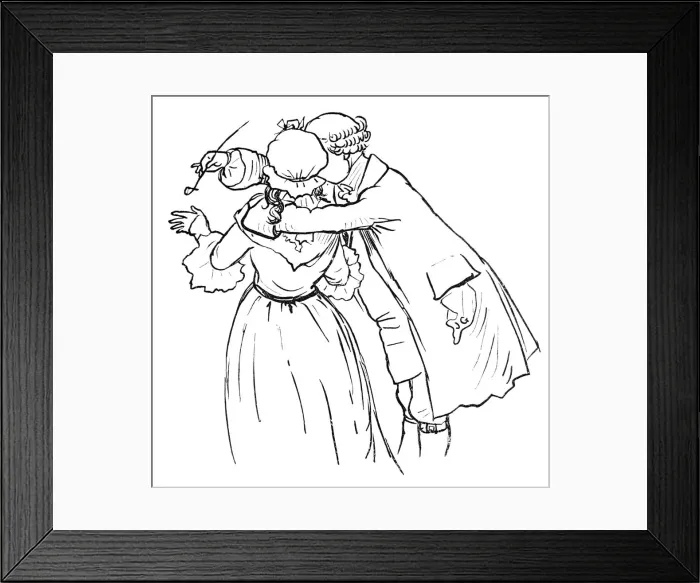 Framed Print : Regency couple Framed Print : Regency couple
