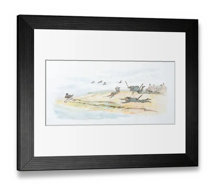 Framed Print : Antique illustration by Randolph Caldecott