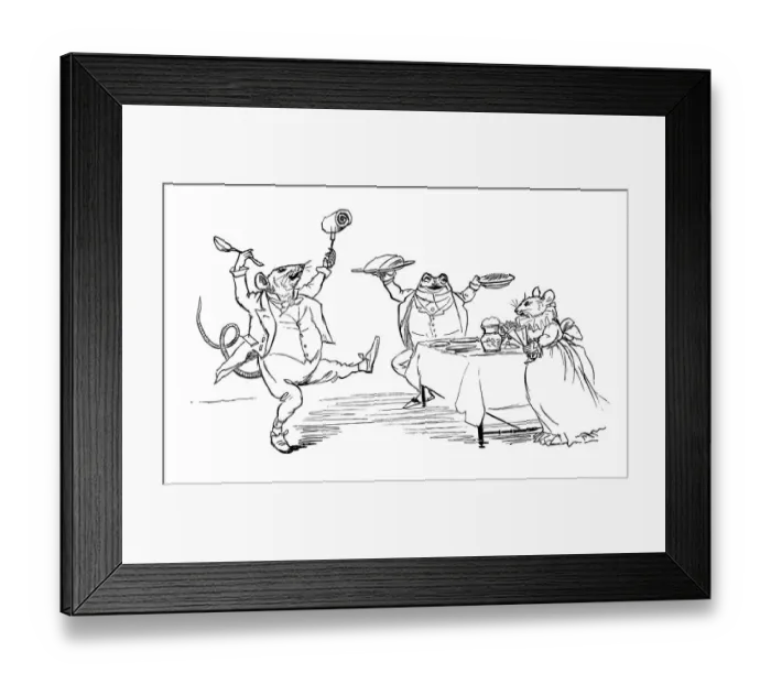 Framed Print : With a rowley-powley, gammon and spinach Framed Print : With a rowley-powley, gammon and spinach