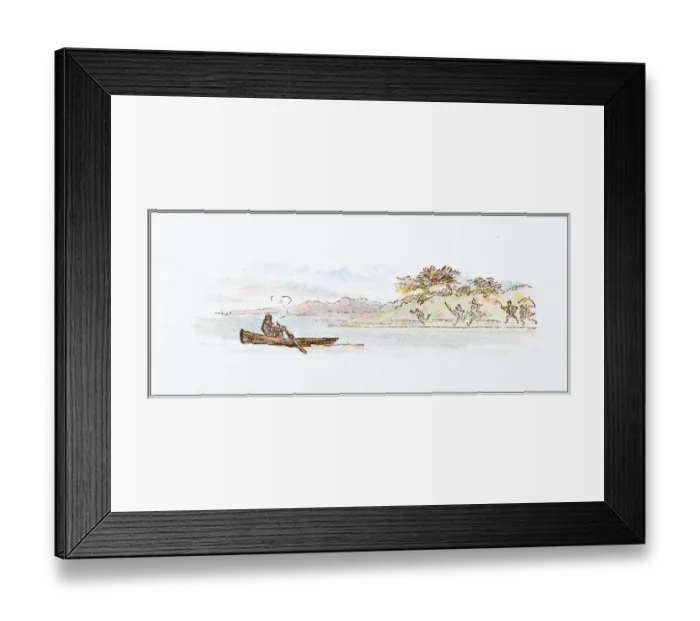 Framed Print : Antique illustration by Randolph Caldecott