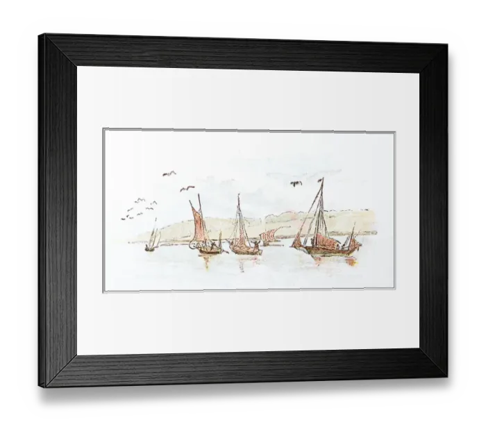 Framed Print : Antique illustration by Randolph Caldecott Framed Print : Antique illustration by Randolph Caldecott