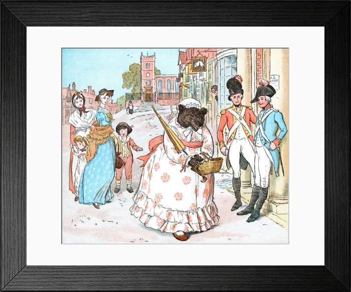 Framed Print : She-bear in a dress