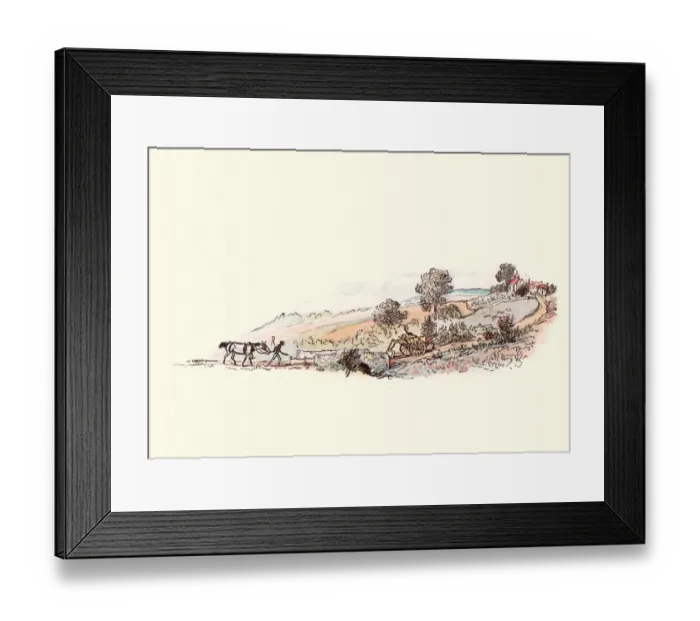 Framed Print : Traffic on a victorian country lane Framed Print : Traffic on a victorian country lane