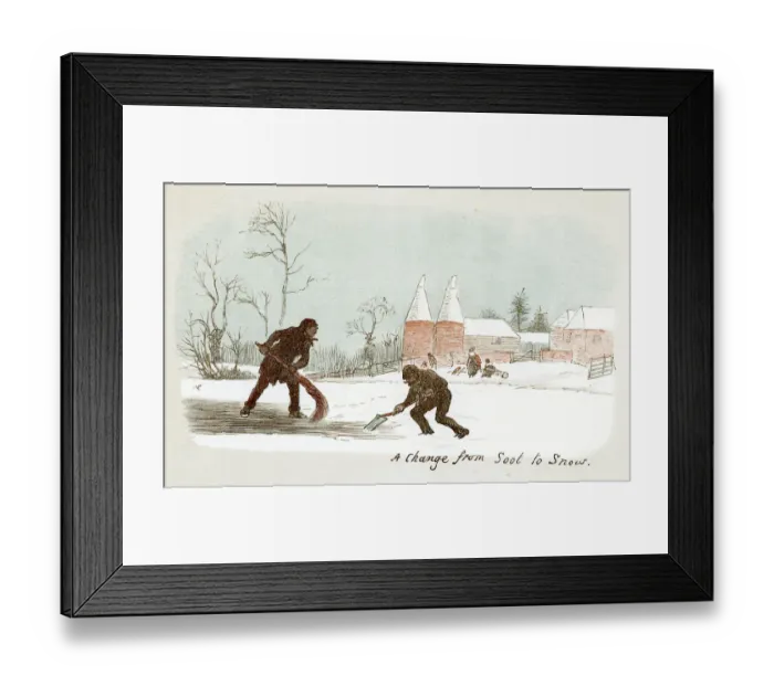 Framed Print : Clearing the Snow Framed Print : Clearing the Snow