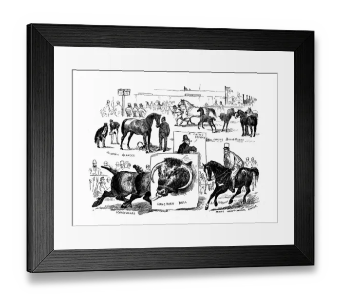 Framed Print : Randolph Caldecott (1846-1886) Illustrations Framed Print : Randolph Caldecott (1846-1886) Illustrations