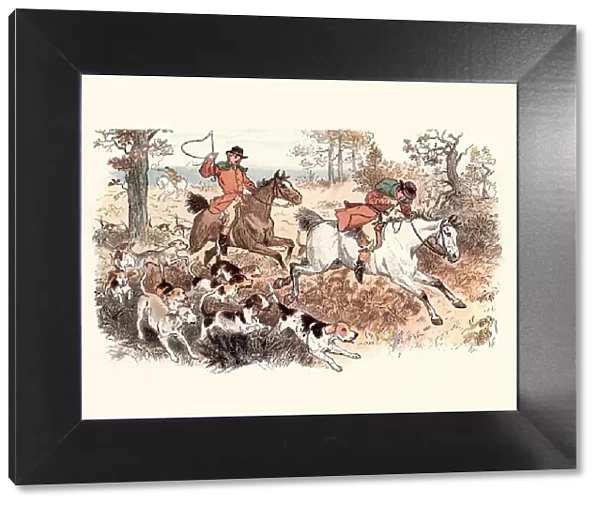 Victorian fox hunt, 19th Century