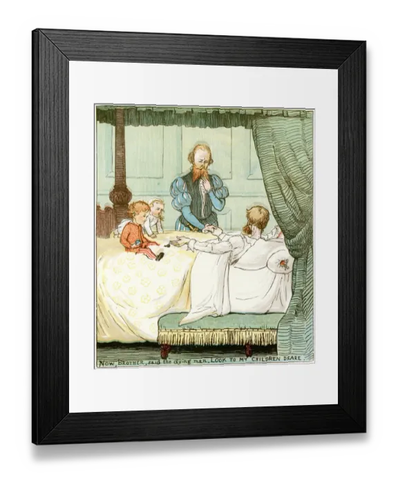 Framed Print : Now brother, said the dying man Framed Print : Now brother, said the dying man
